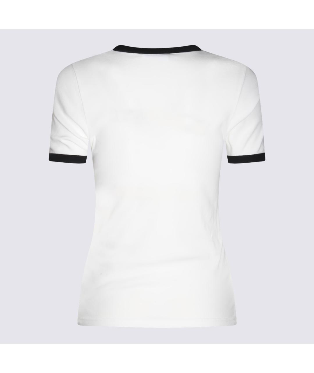 COURREGES Белая хлопковая футболка, фото 2