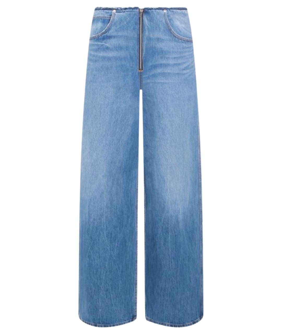 ALEXANDER WANG Голубые хлопковые прямые джинсы, фото 1