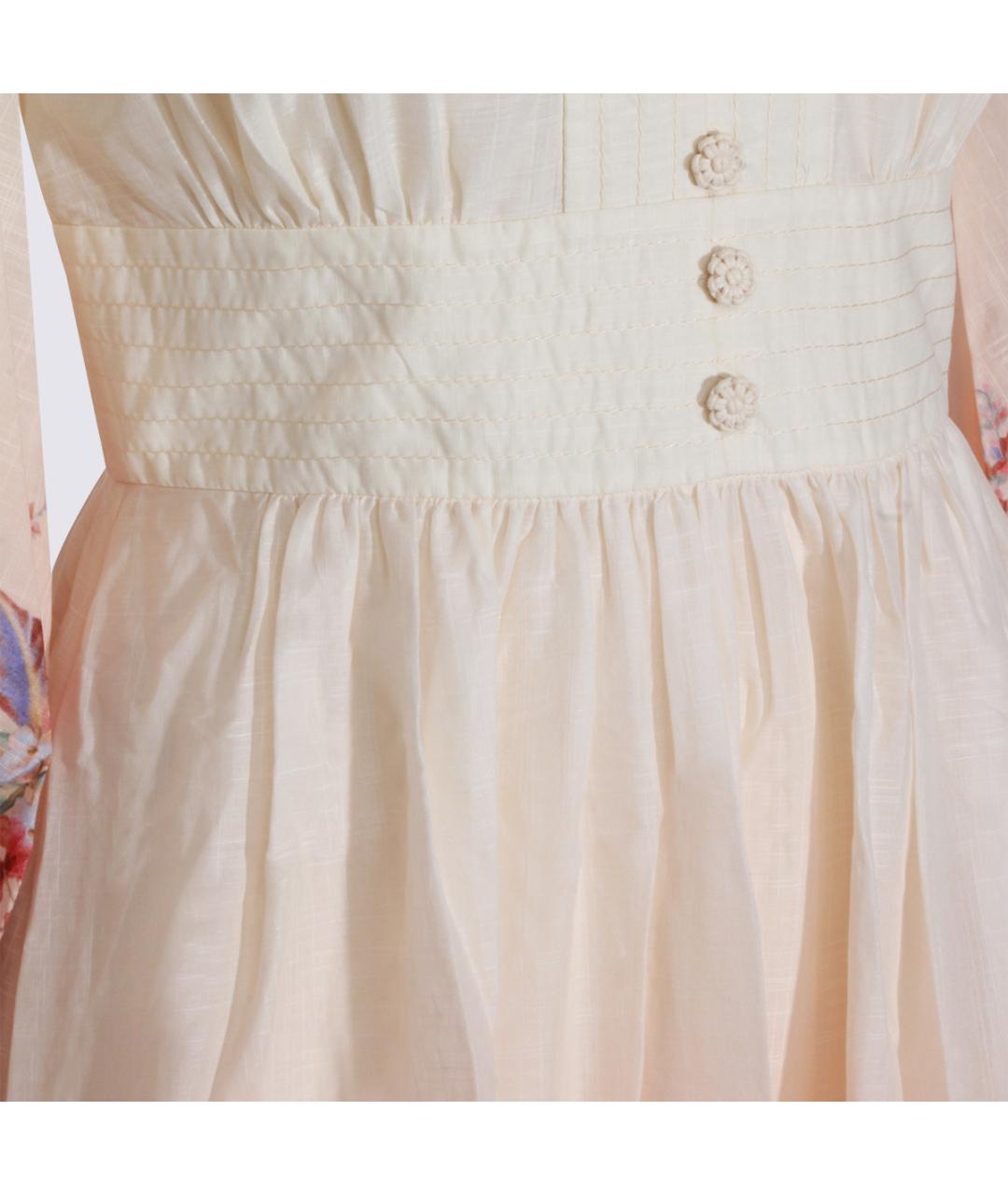 ZIMMERMANN Белое хлопковое платье, фото 4