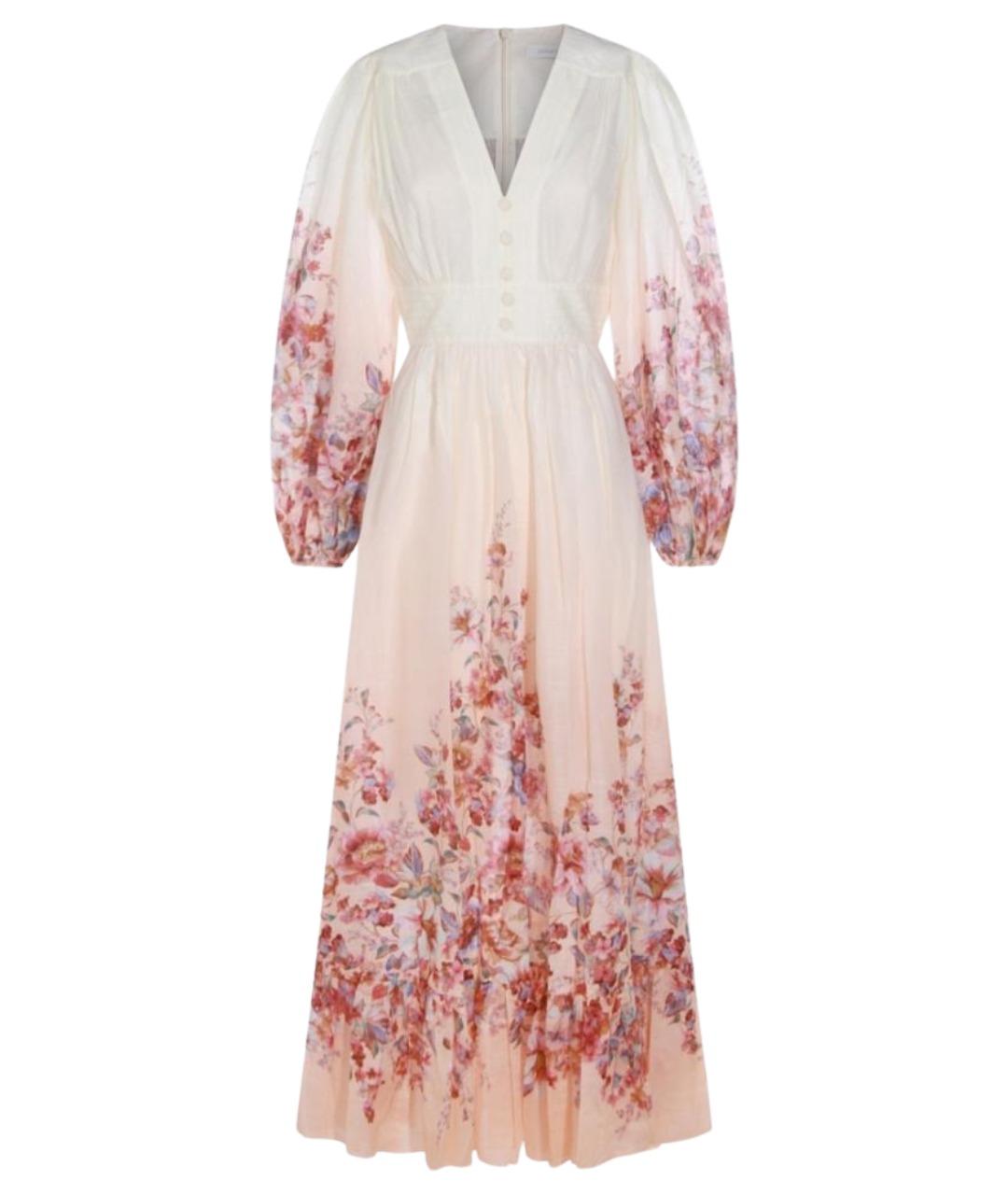 ZIMMERMANN Белое хлопковое платье, фото 1