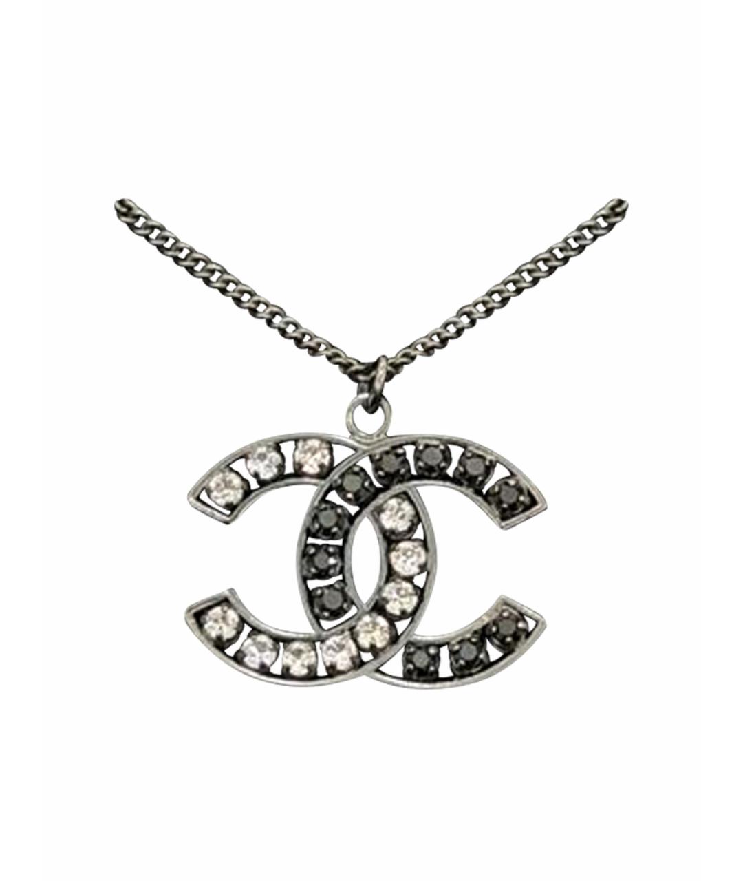 CHANEL Черная металлическая подвеска, фото 1
