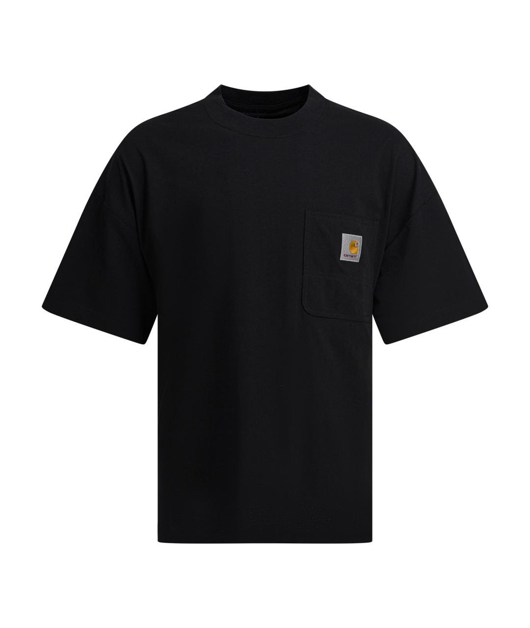 CARHARTT WIP Черная хлопковая футболка, фото 1