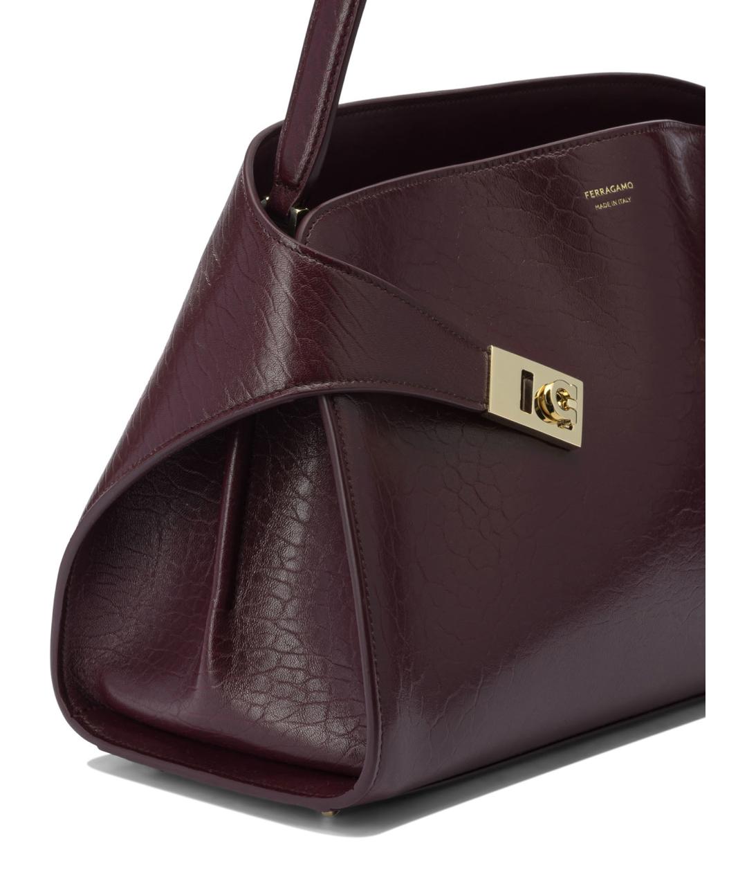 FERRAGAMO Розовая кожаная сумка через плечо, фото 4