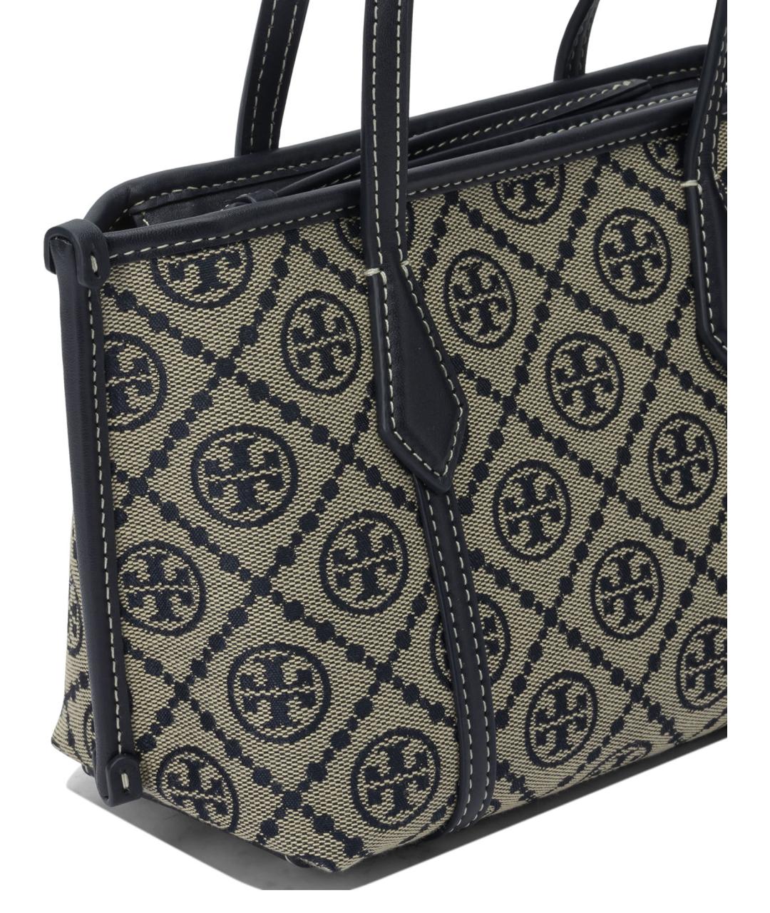 TORY BURCH Синяя хлопковая сумка через плечо, фото 4
