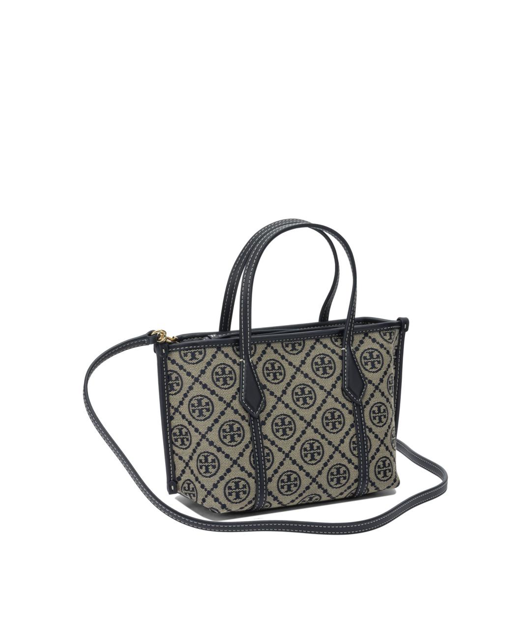 TORY BURCH Синяя хлопковая сумка через плечо, фото 2
