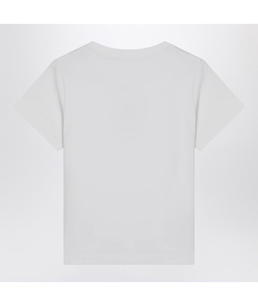 MONCLER Белая хлопковая футболка, фото 2