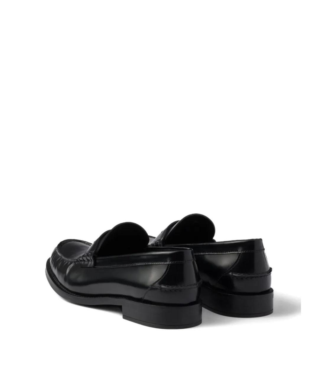 PRADA Черные кожаные лоферы, фото 3