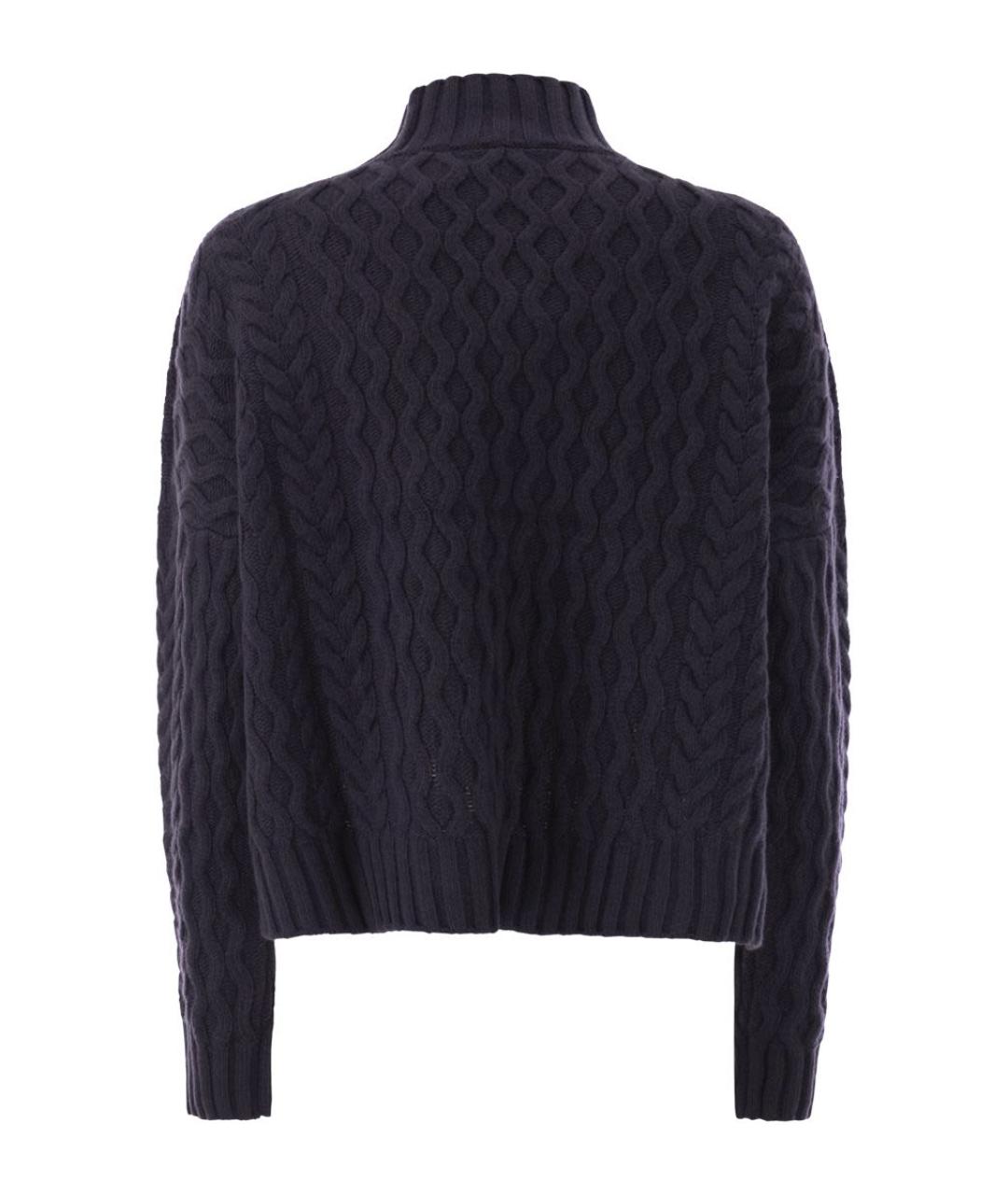 WEEKEND MAX MARA Синий шерстяной джемпер / свитер, фото 2