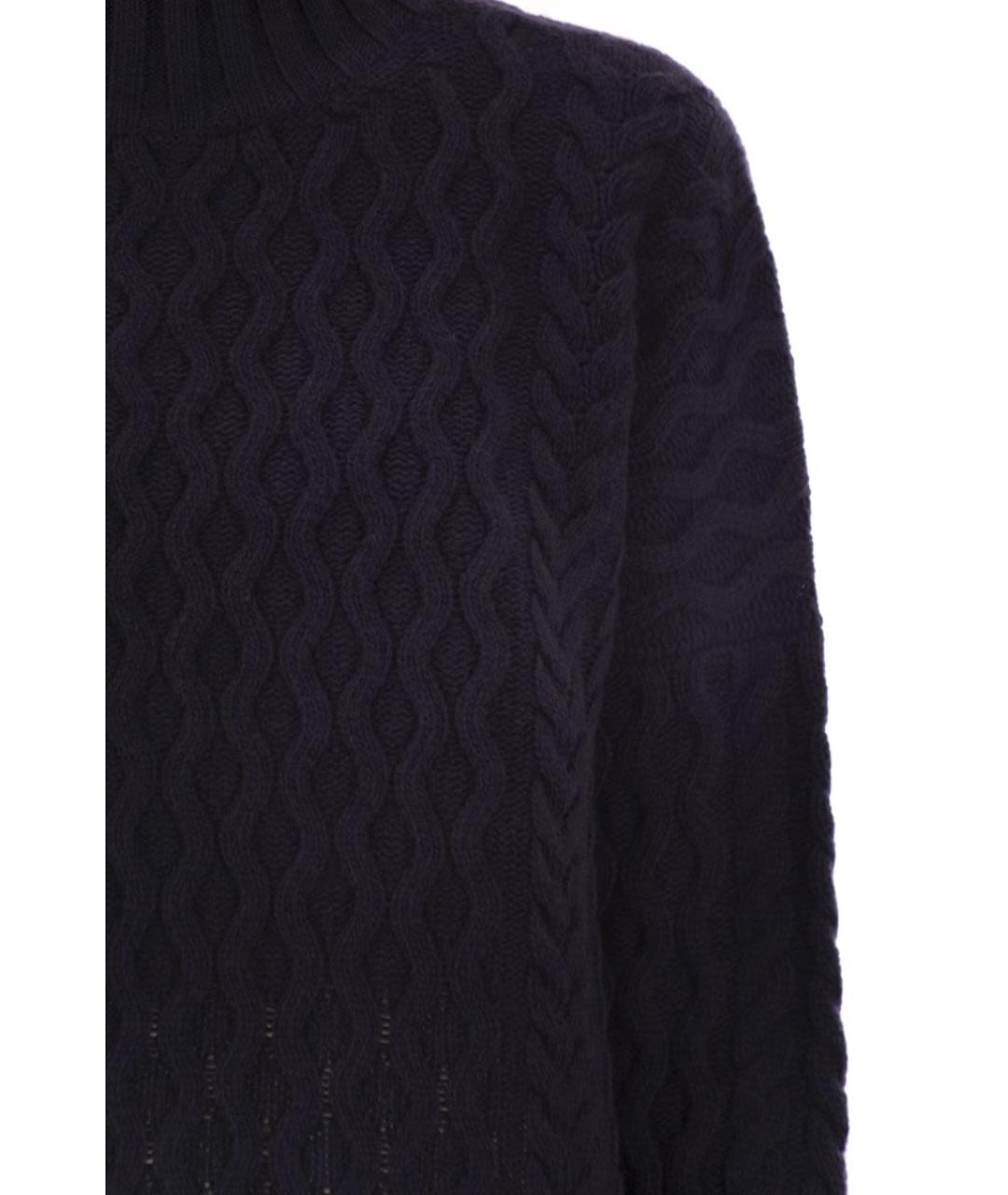 WEEKEND MAX MARA Синий шерстяной джемпер / свитер, фото 4