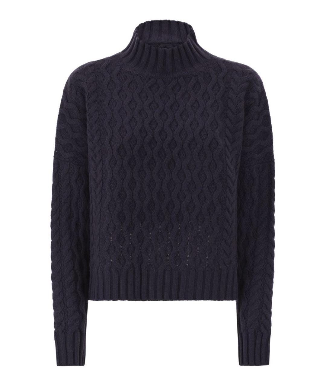 WEEKEND MAX MARA Синий шерстяной джемпер / свитер, фото 1