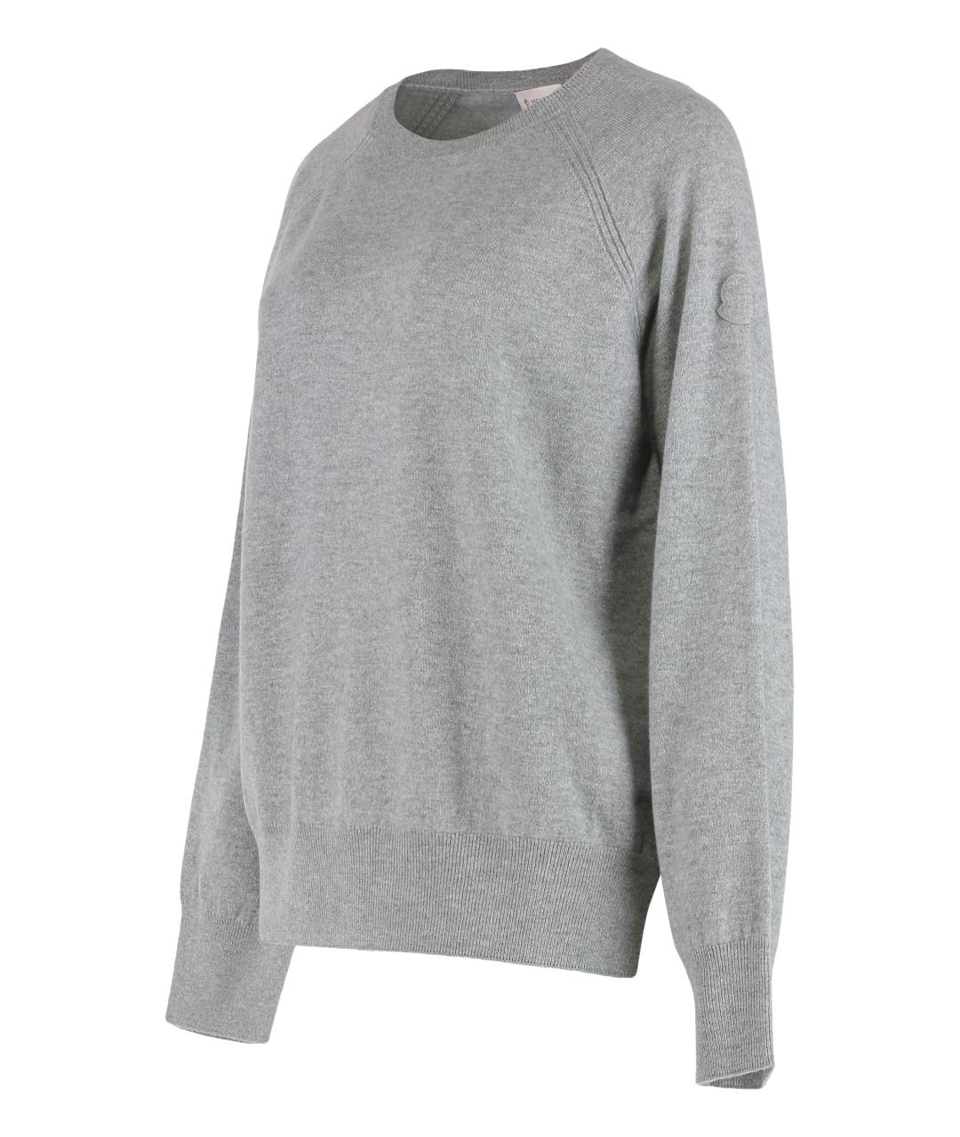 MONCLER Серый кашемировый джемпер / свитер, фото 3