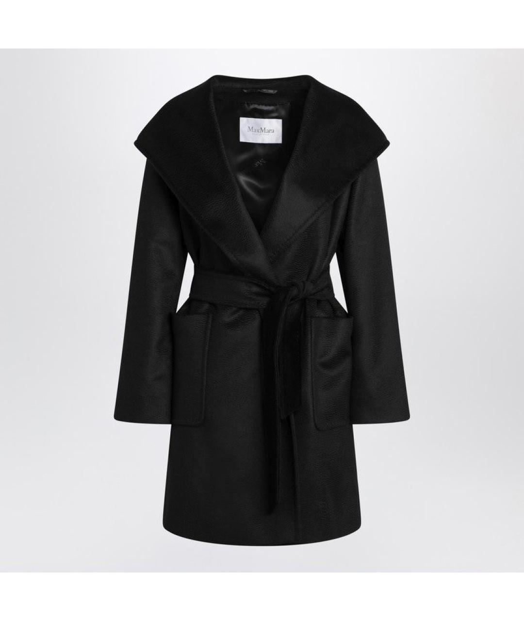 MAX MARA Черное шерстяное пальто, фото 3