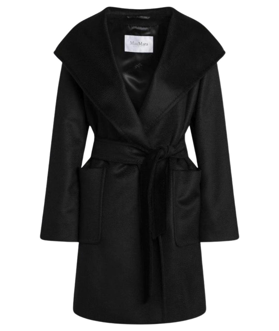 MAX MARA Черное шерстяное пальто, фото 1