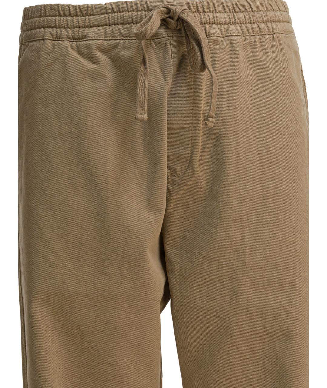 CARHARTT WIP Бежевые хлопковые повседневные брюки, фото 3