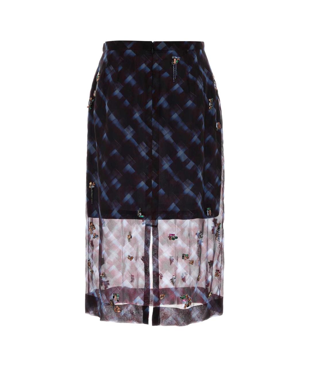 DRIES VAN NOTEN Мульти шелковая юбка миди, фото 2