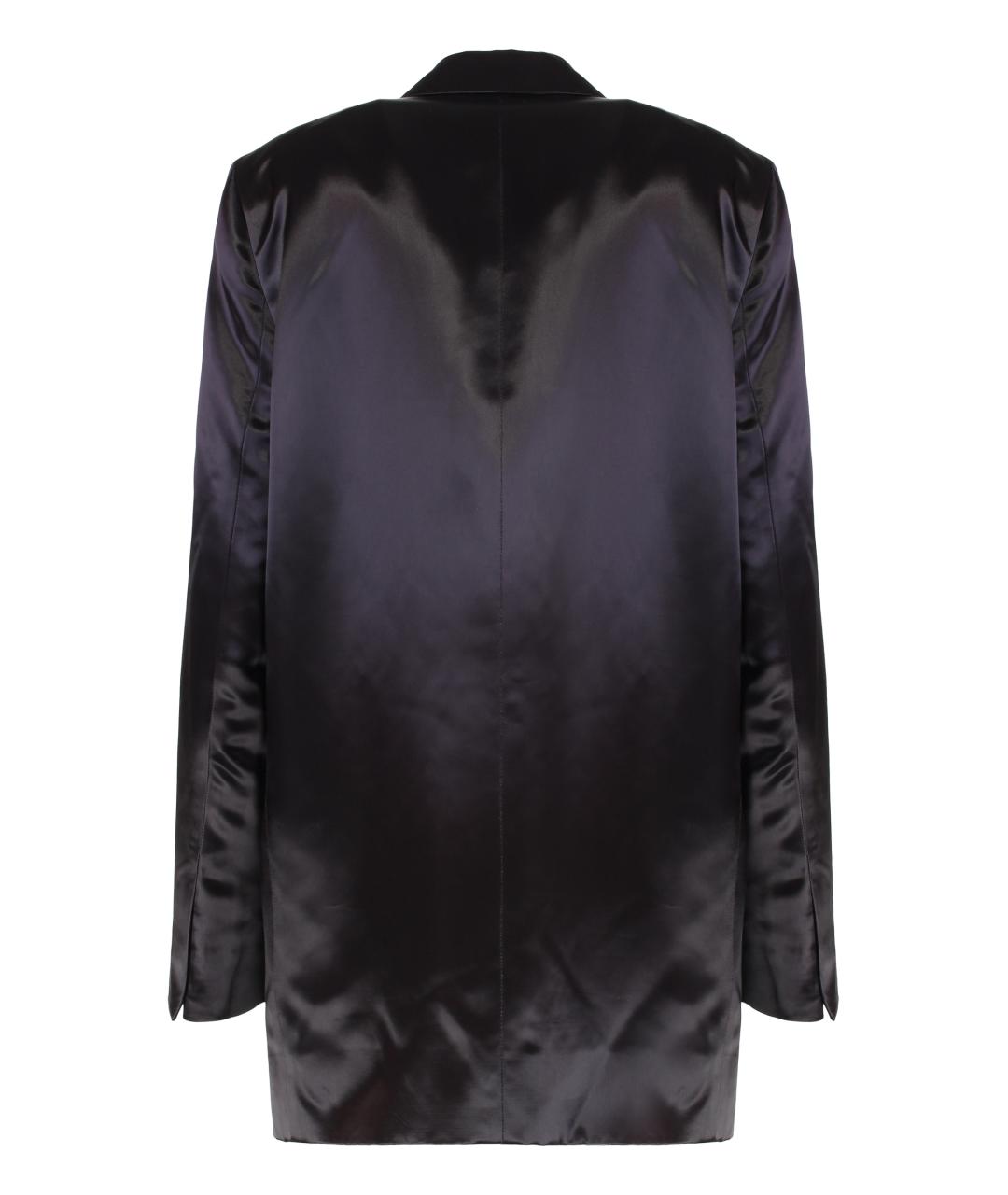 DRIES VAN NOTEN Фиолетовый атласный жакет/пиджак, фото 2