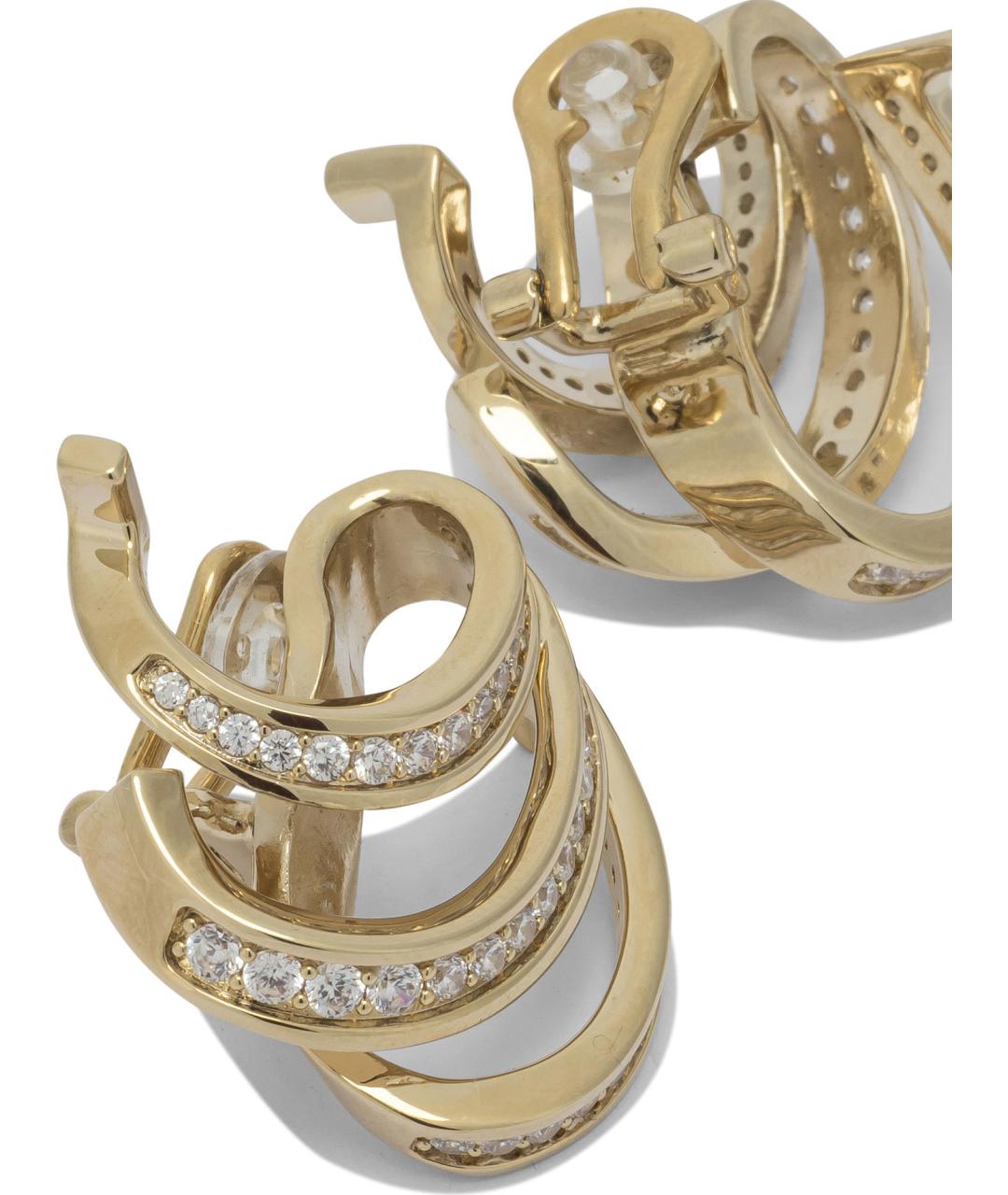 FERRAGAMO Золотые латунные серьги, фото 2