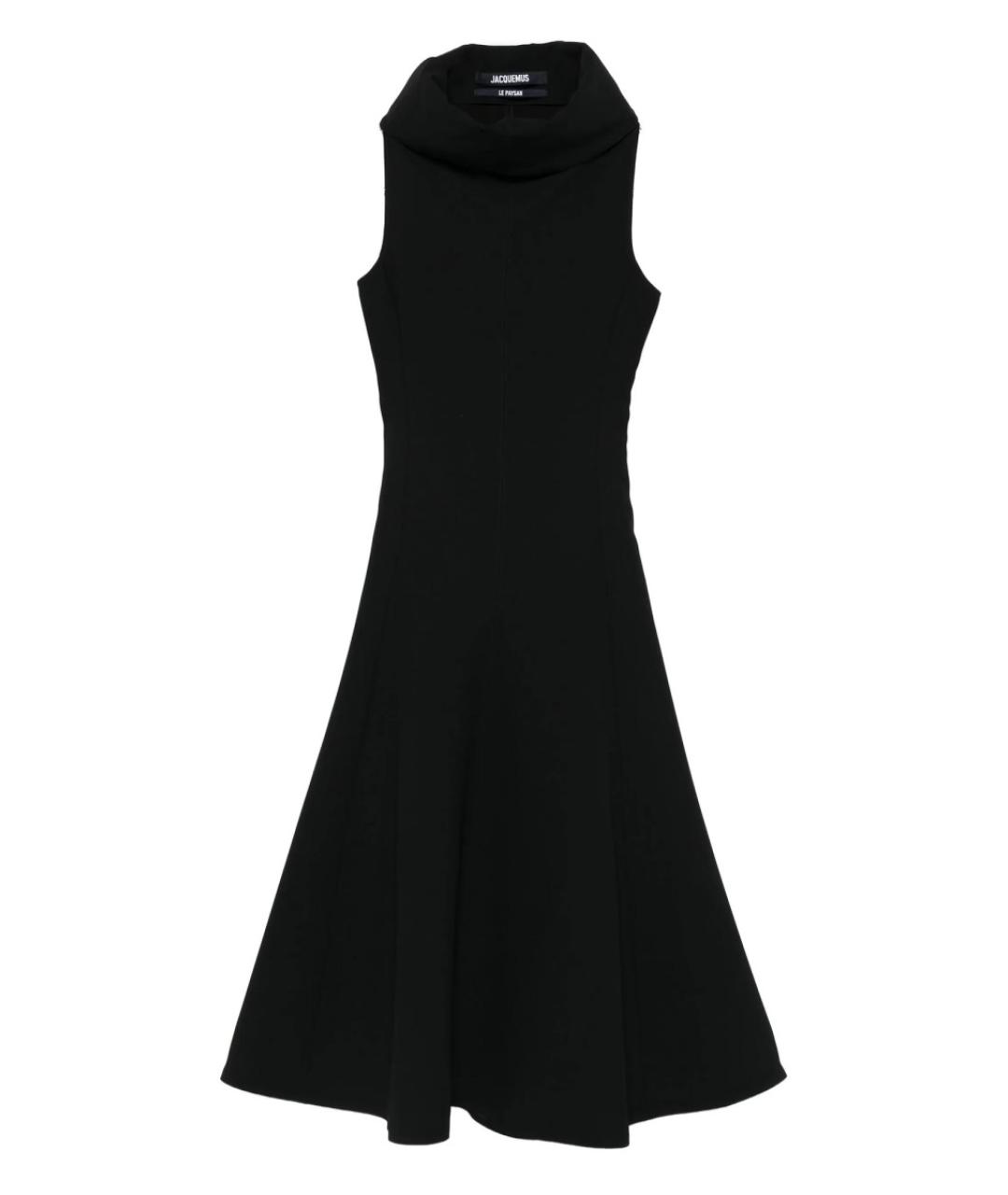 JACQUEMUS Черное полиэстеровое повседневное платье, фото 1