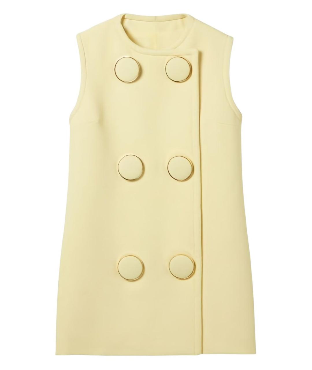 GUCCI Желтый вискозный жилет, фото 1