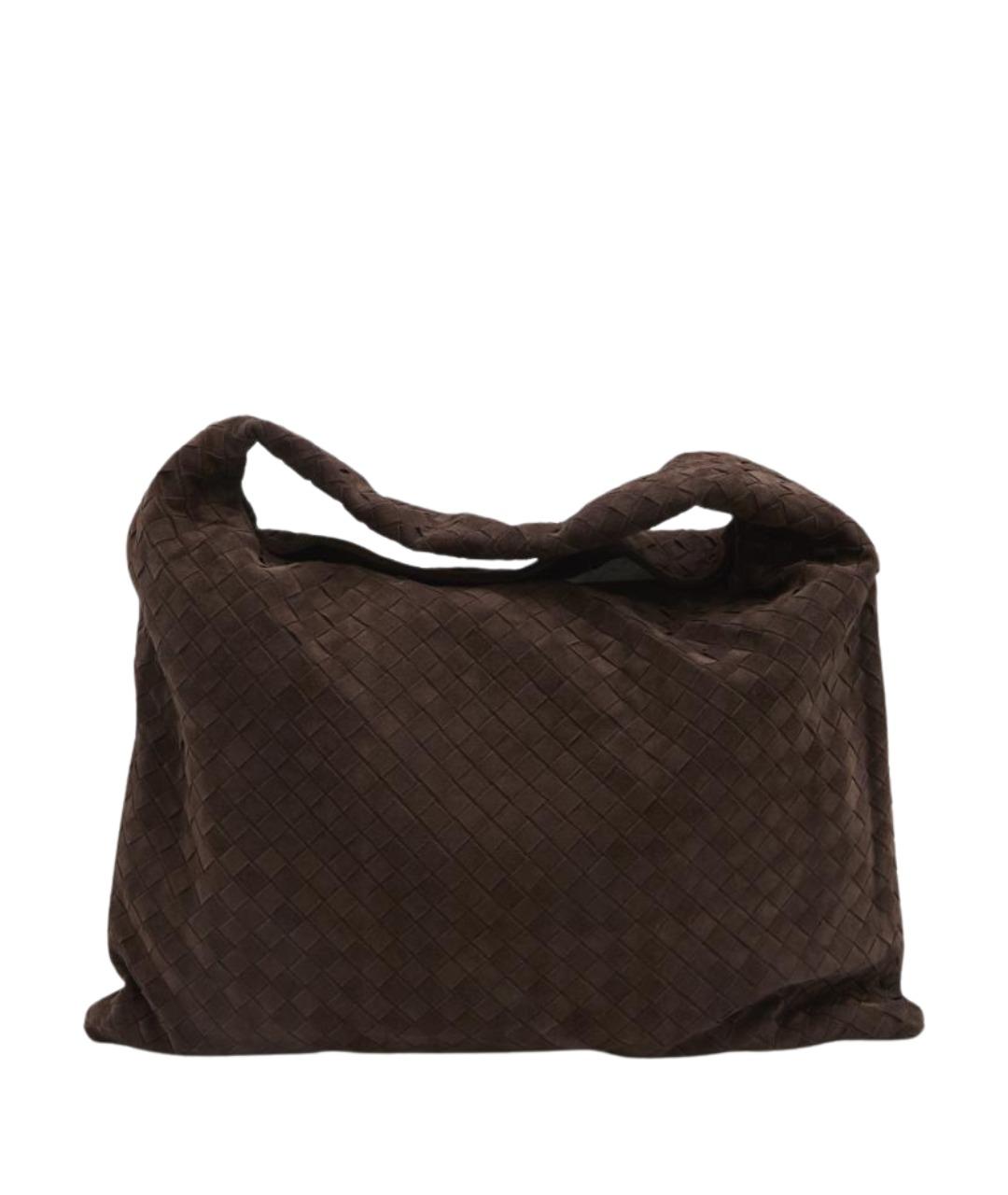 BOTTEGA VENETA Коричневая кожаная сумка через плечо, фото 1