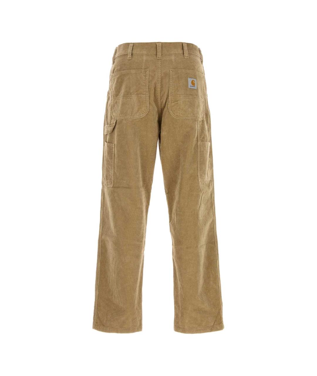 CARHARTT WIP Бежевые хлопковые повседневные брюки, фото 2