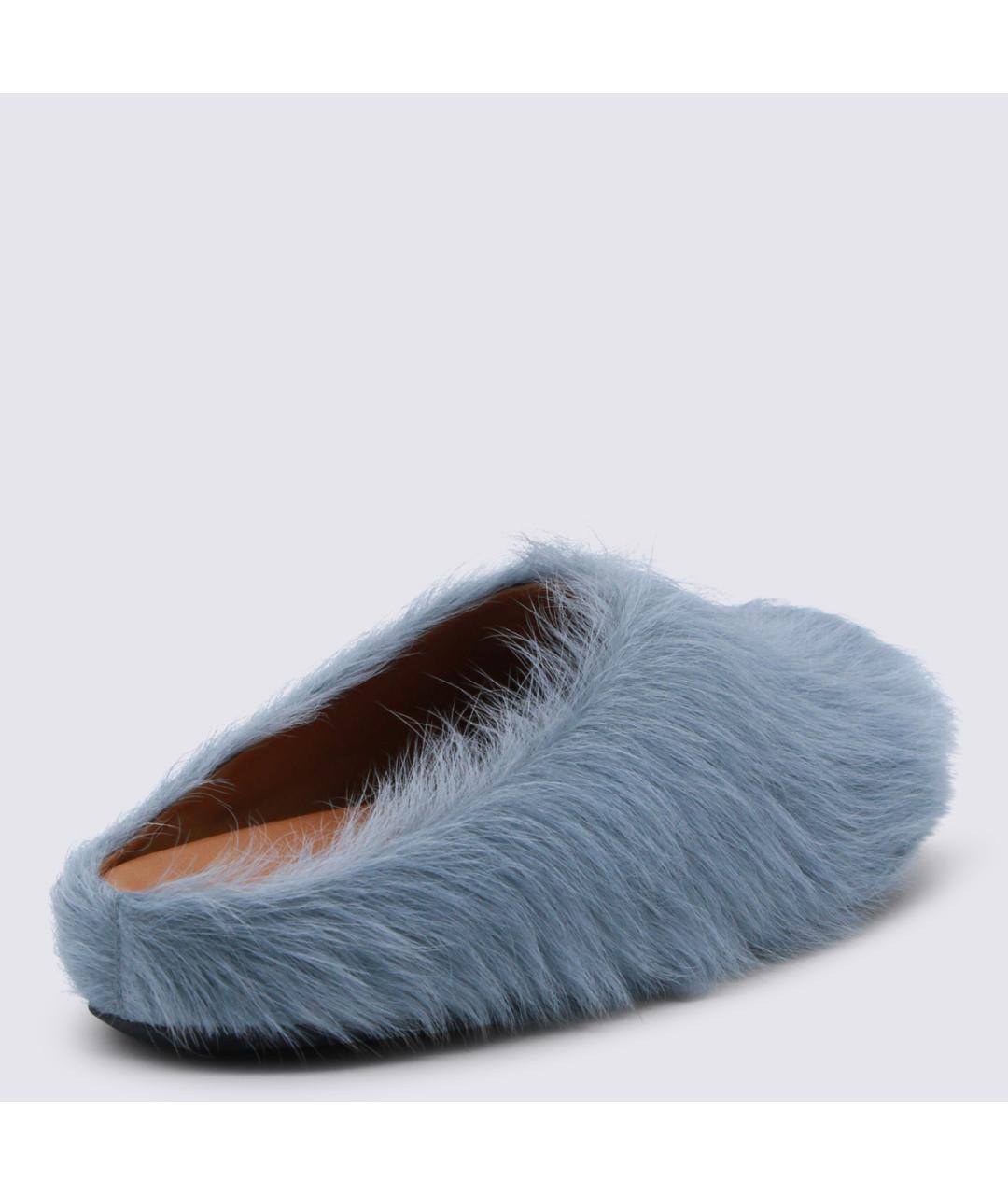 MARNI Синие кожаные сандалии, фото 3