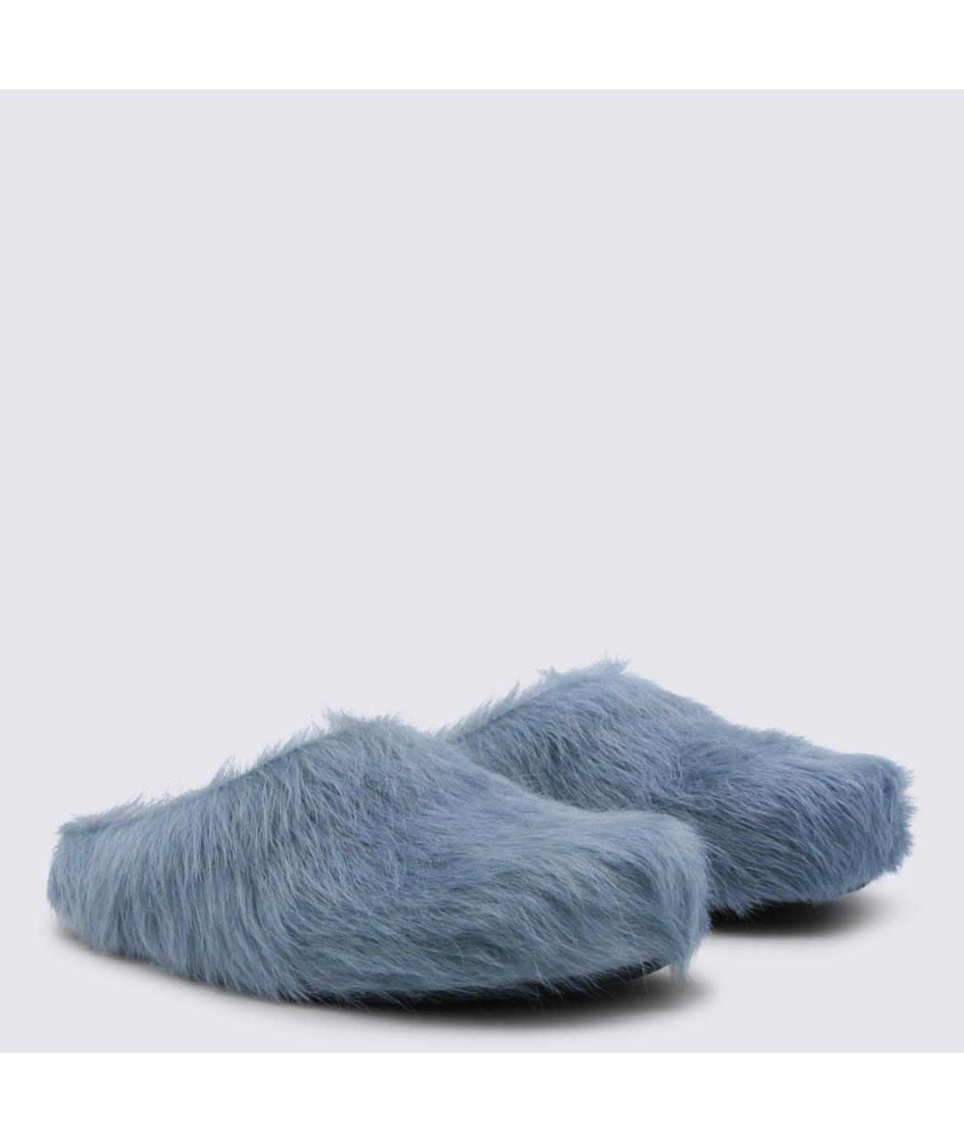 MARNI Синие кожаные сандалии, фото 2