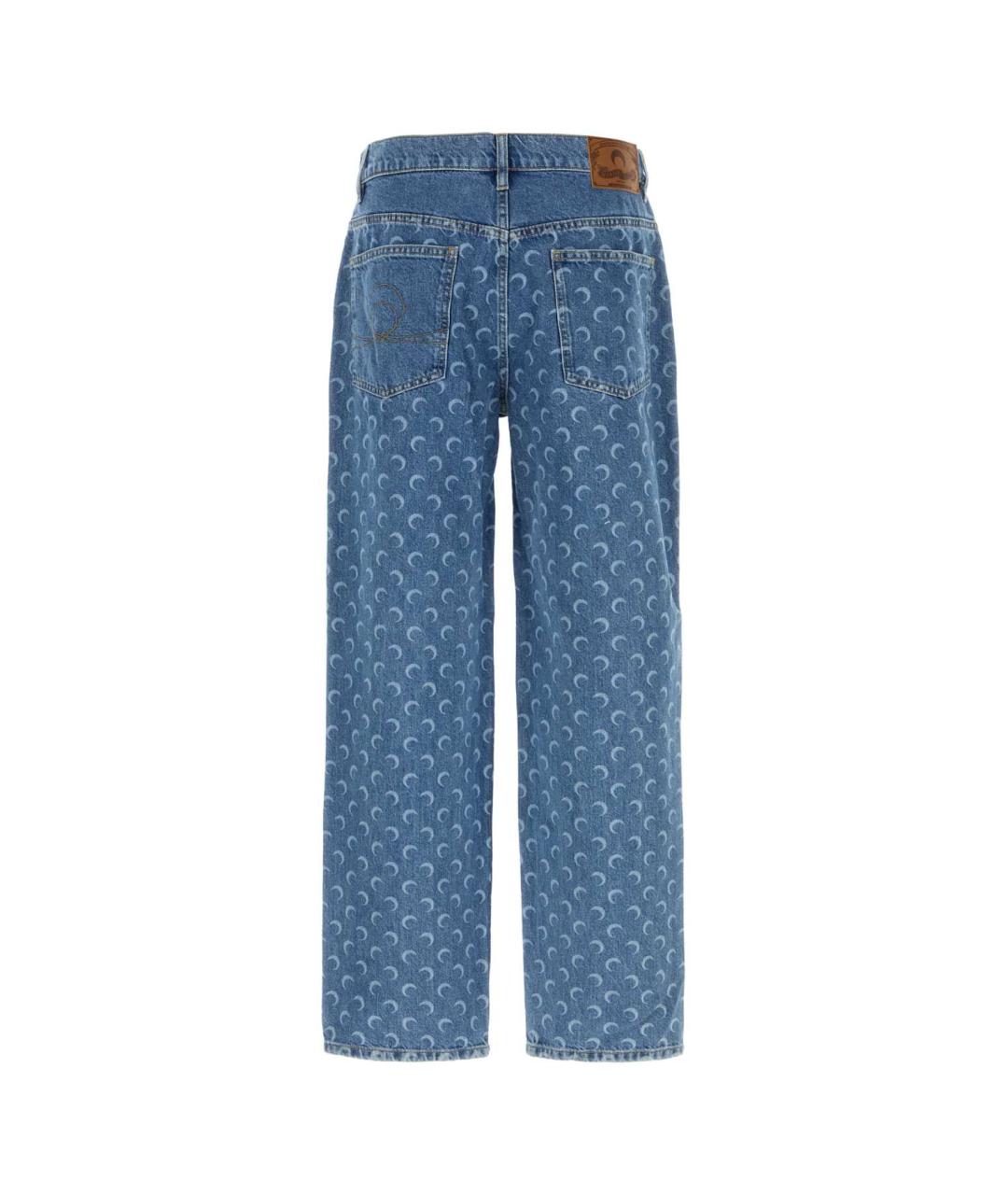 MARINE SERRE Синие прямые джинсы, фото 2