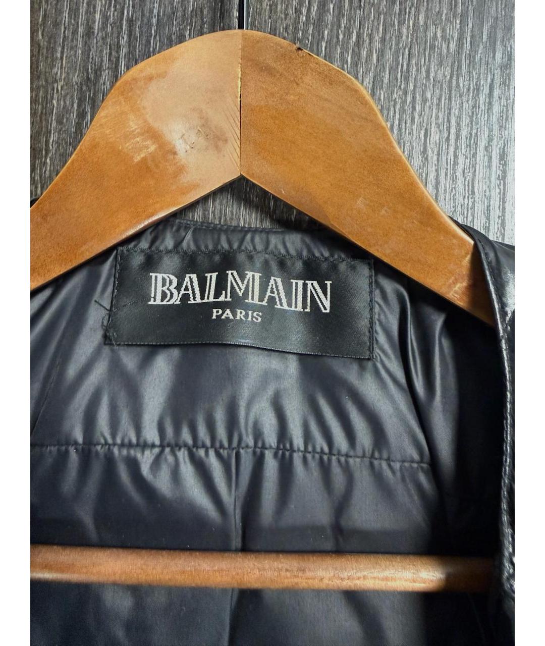 BALMAIN Черная полиамидовая куртка, фото 3