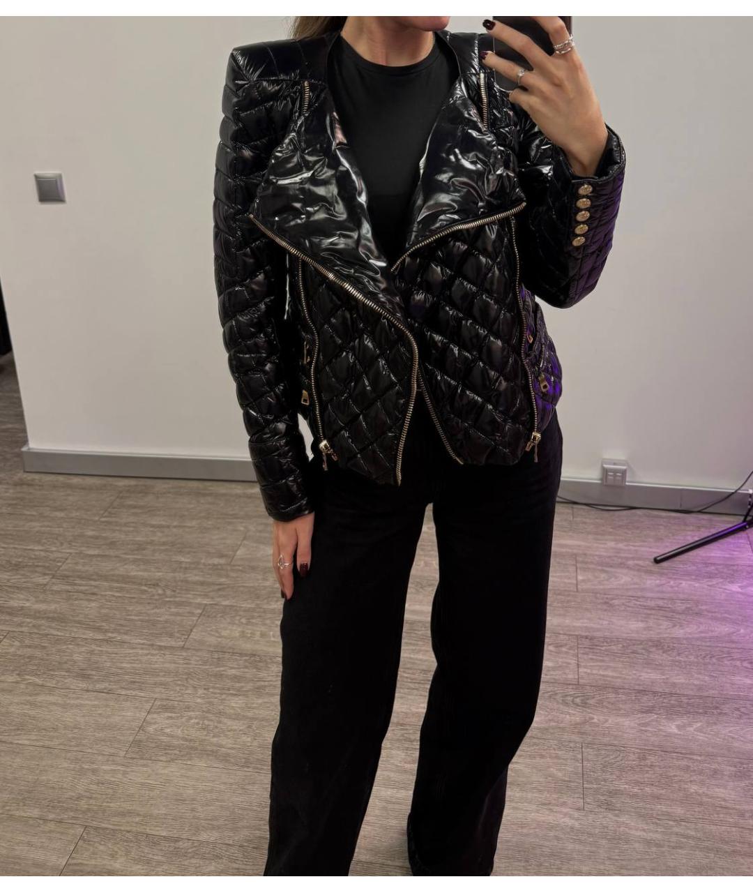 BALMAIN Черная полиамидовая куртка, фото 6