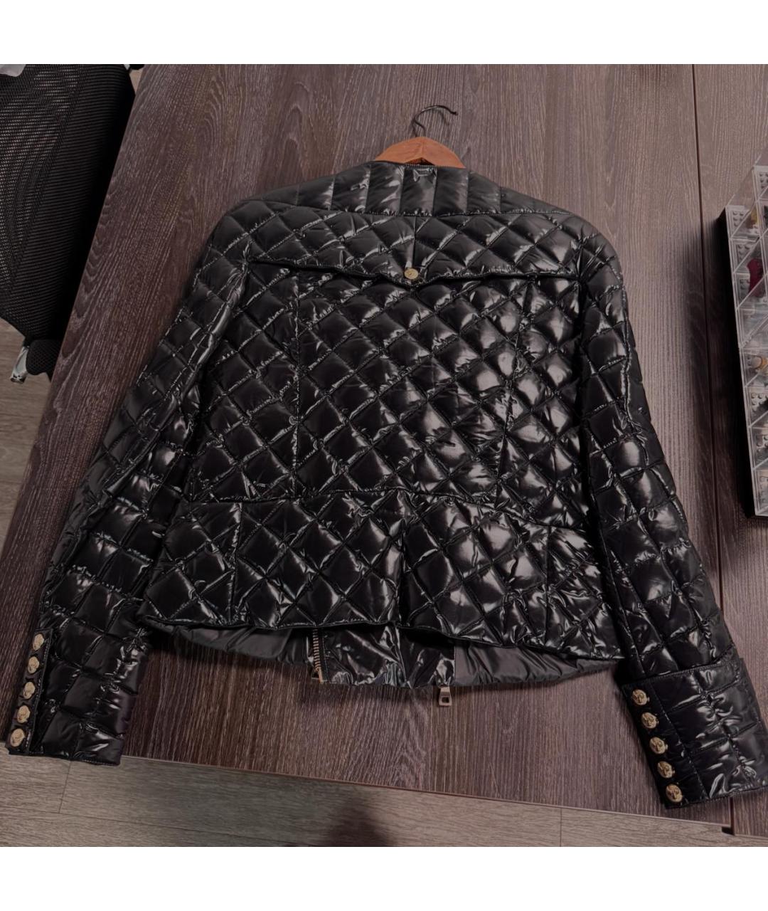BALMAIN Черная полиамидовая куртка, фото 2