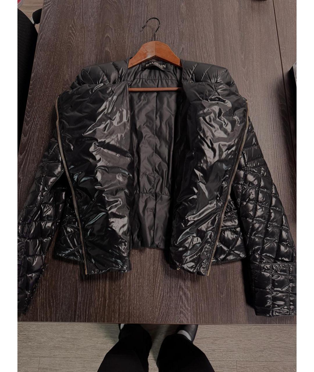 BALMAIN Черная полиамидовая куртка, фото 8