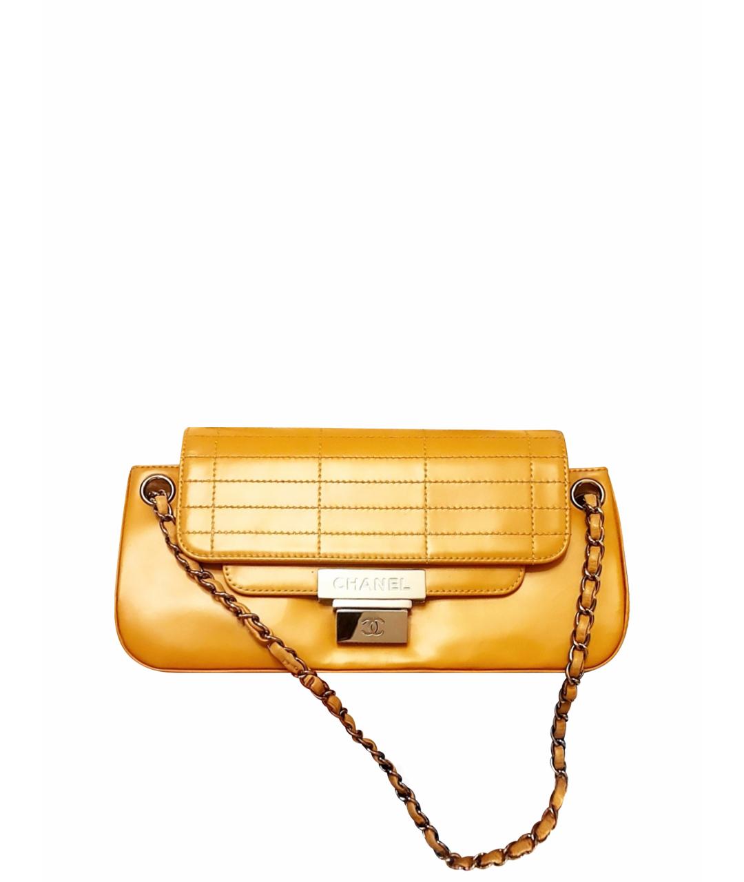 CHANEL Бежевая кожаная сумка через плечо, фото 1