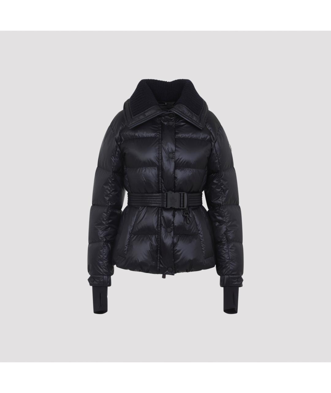 MONCLER Темно-синий полиамидовый пуховик, фото 3