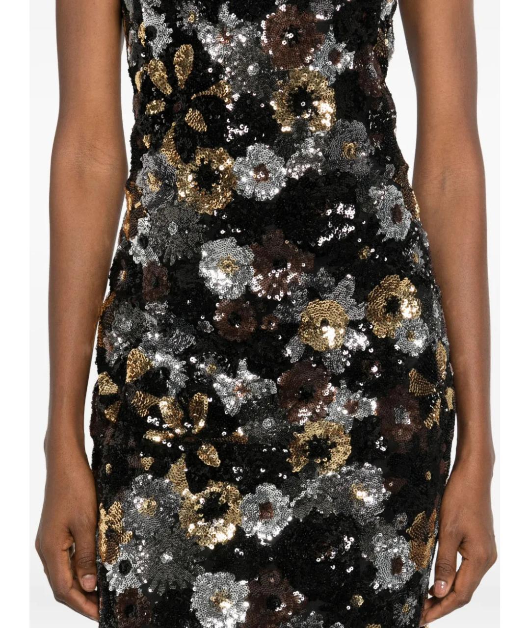 MAX MARA STUDIO Черное полиэстеровое вечернее платье, фото 5