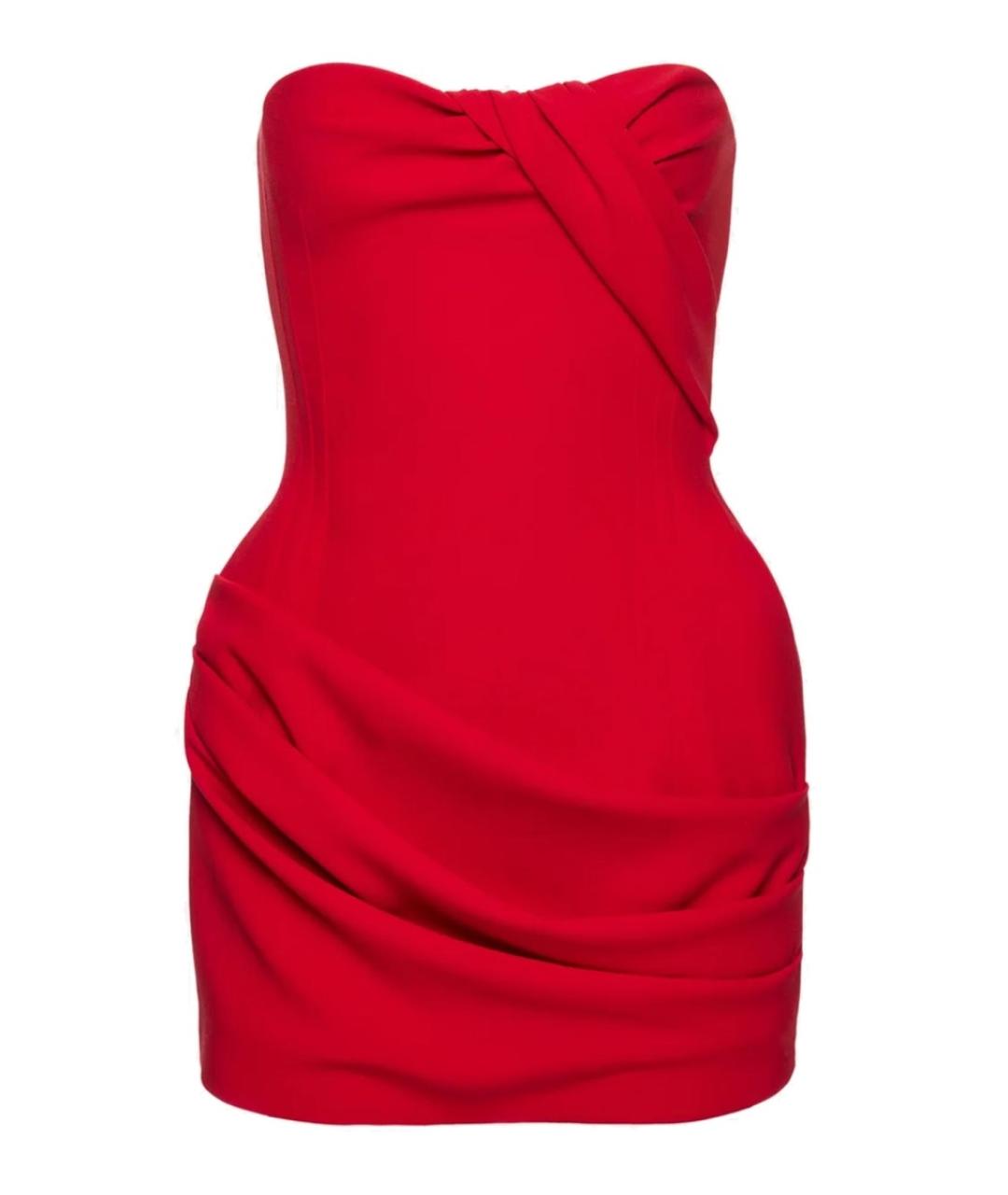 MAGDA BUTRYM Красное шерстяное повседневное платье, фото 1