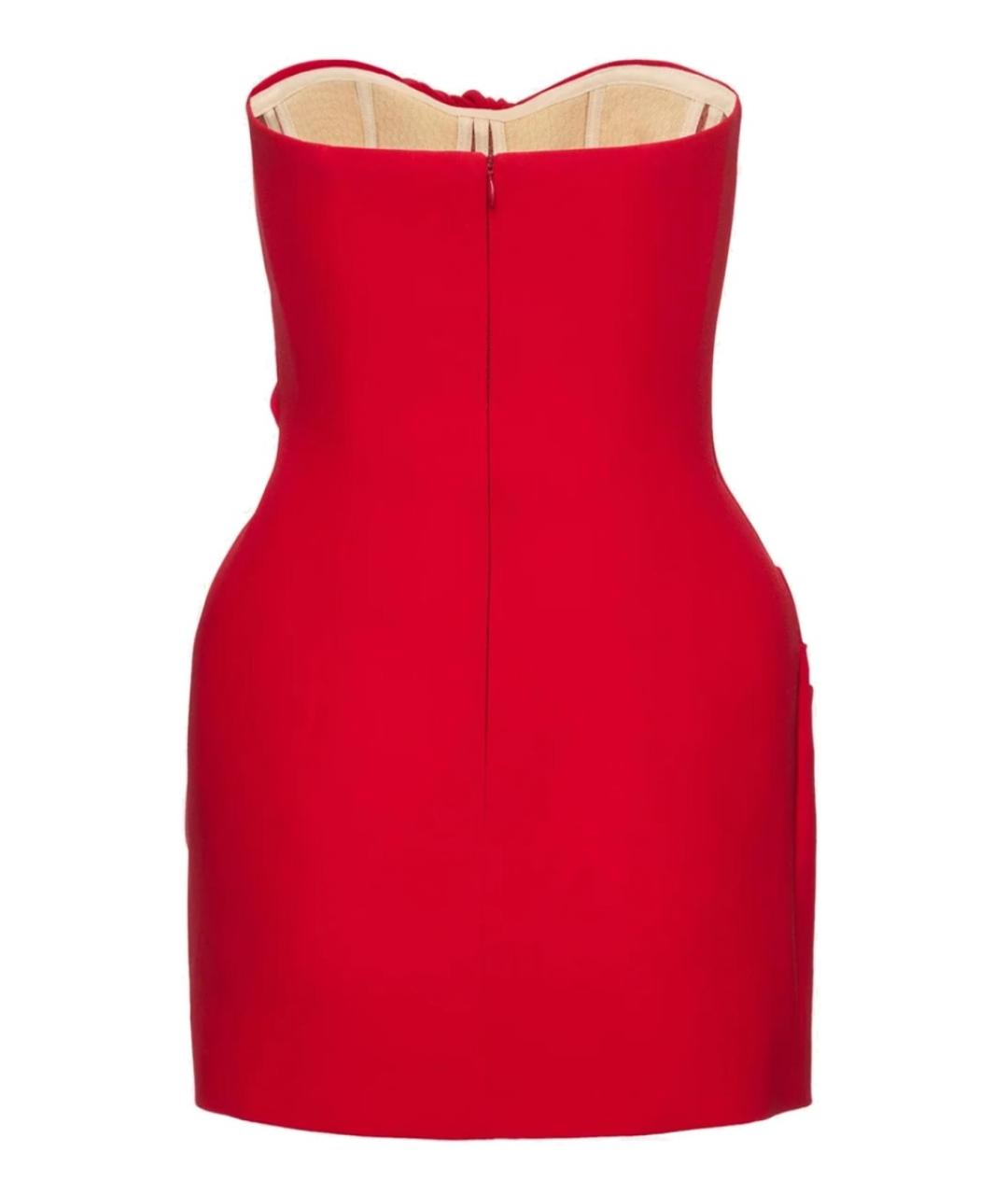 MAGDA BUTRYM Красное шерстяное повседневное платье, фото 2