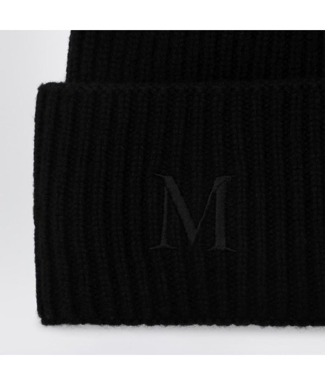 MAX MARA Черная кашемировая шапка, фото 2