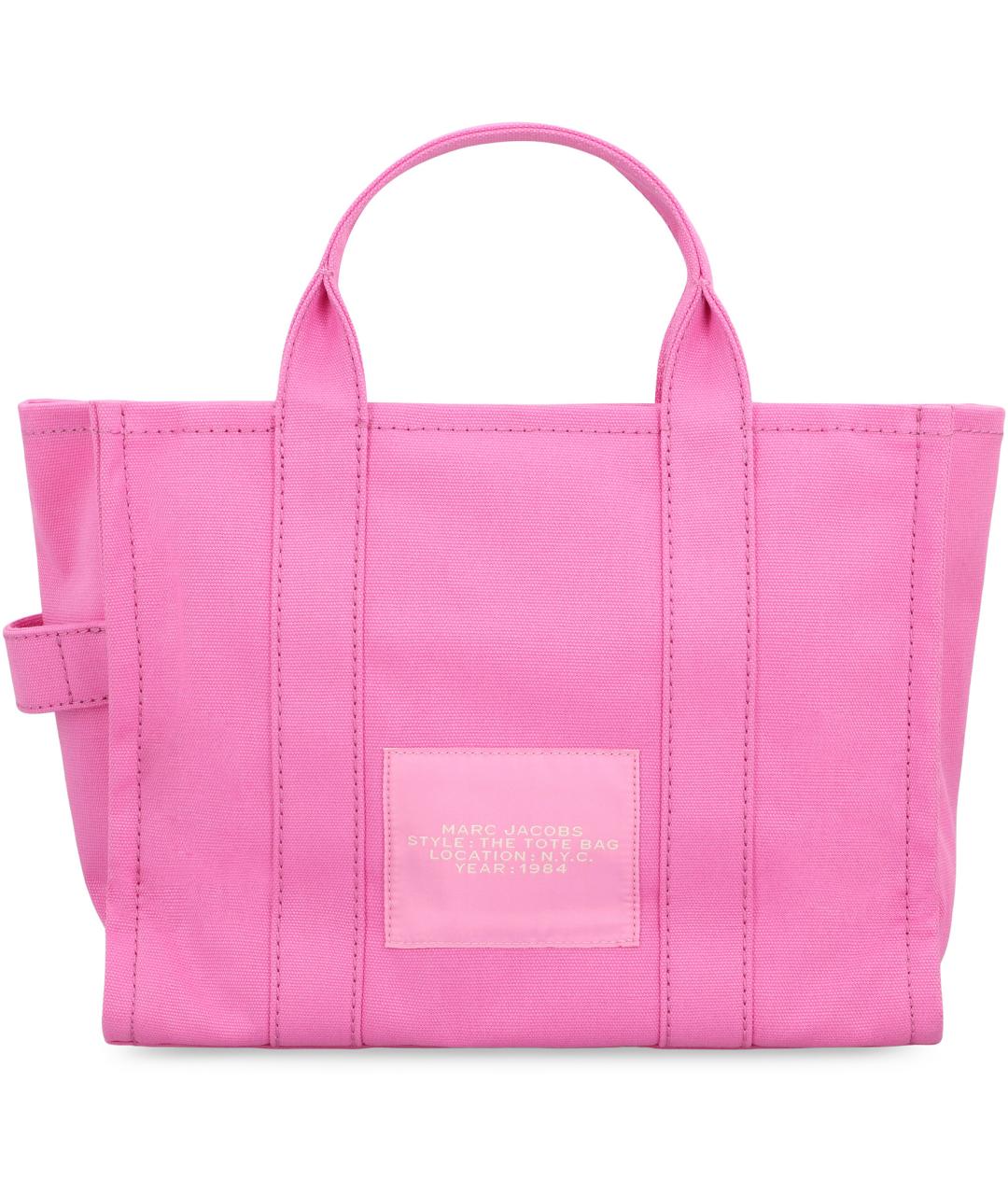 MARC JACOBS Розовая хлопковая сумка тоут, фото 4