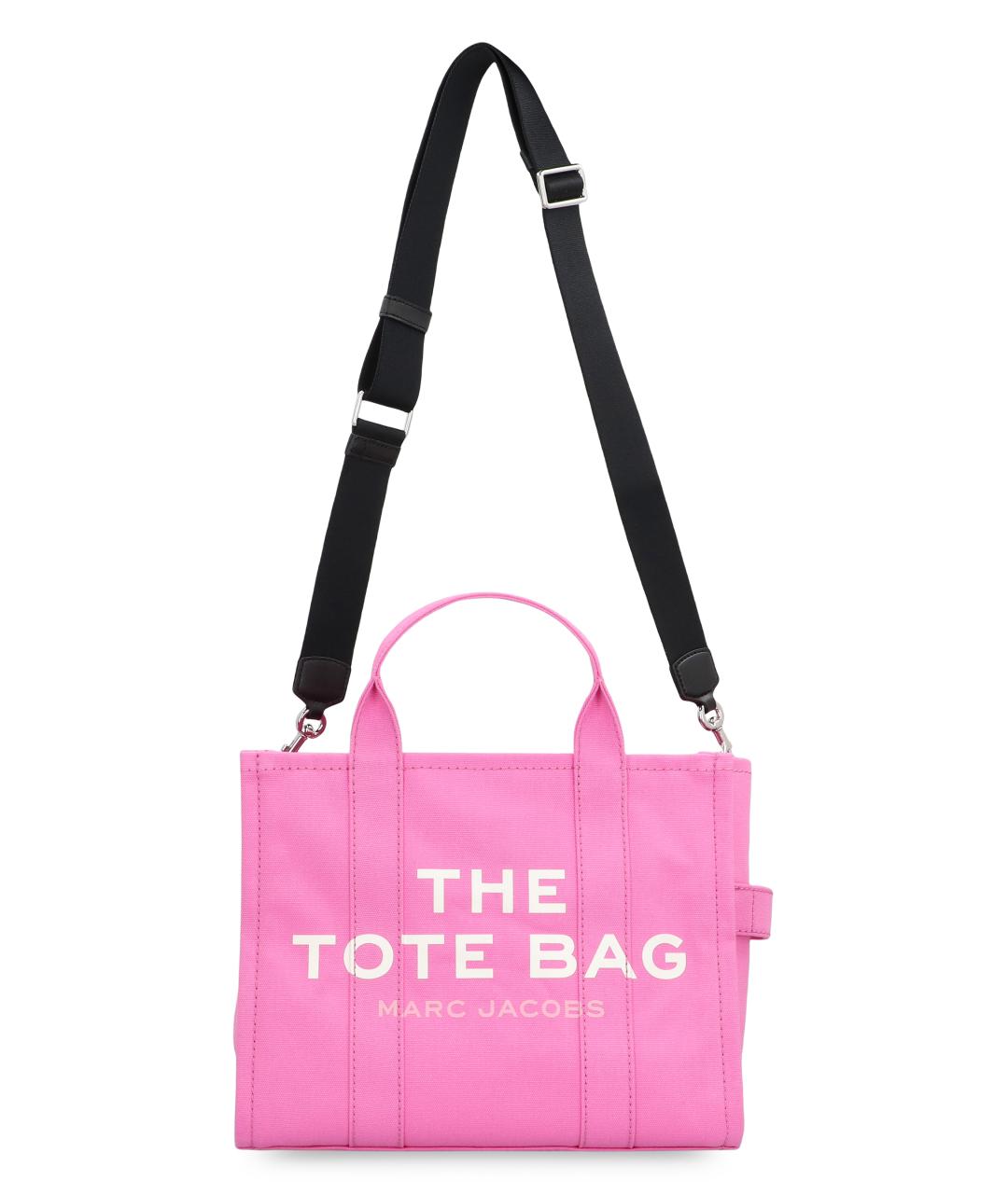MARC JACOBS Розовая хлопковая сумка тоут, фото 5