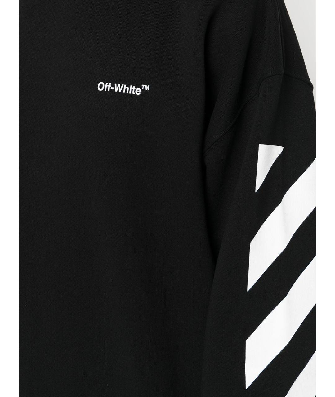 OFF-WHITE Черный хлопковый джемпер / свитер, фото 5