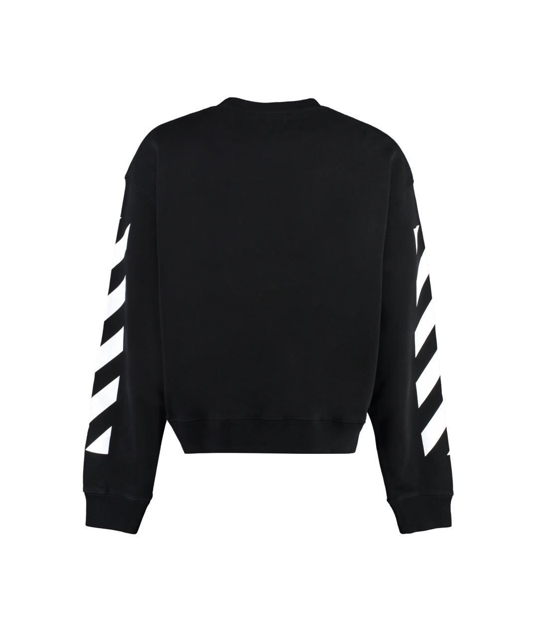 OFF-WHITE Черный хлопковый джемпер / свитер, фото 2