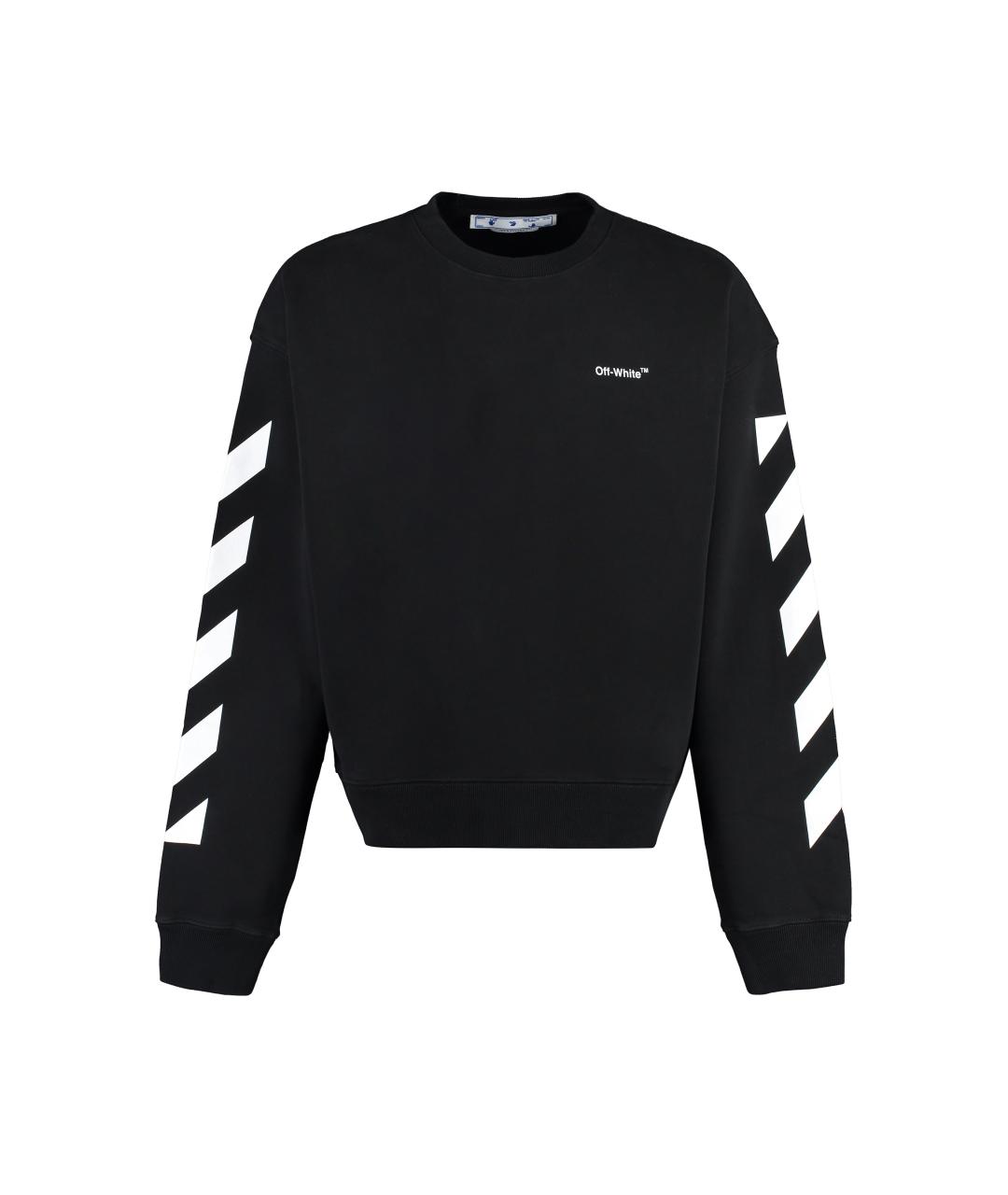 OFF-WHITE Черный хлопковый джемпер / свитер, фото 1