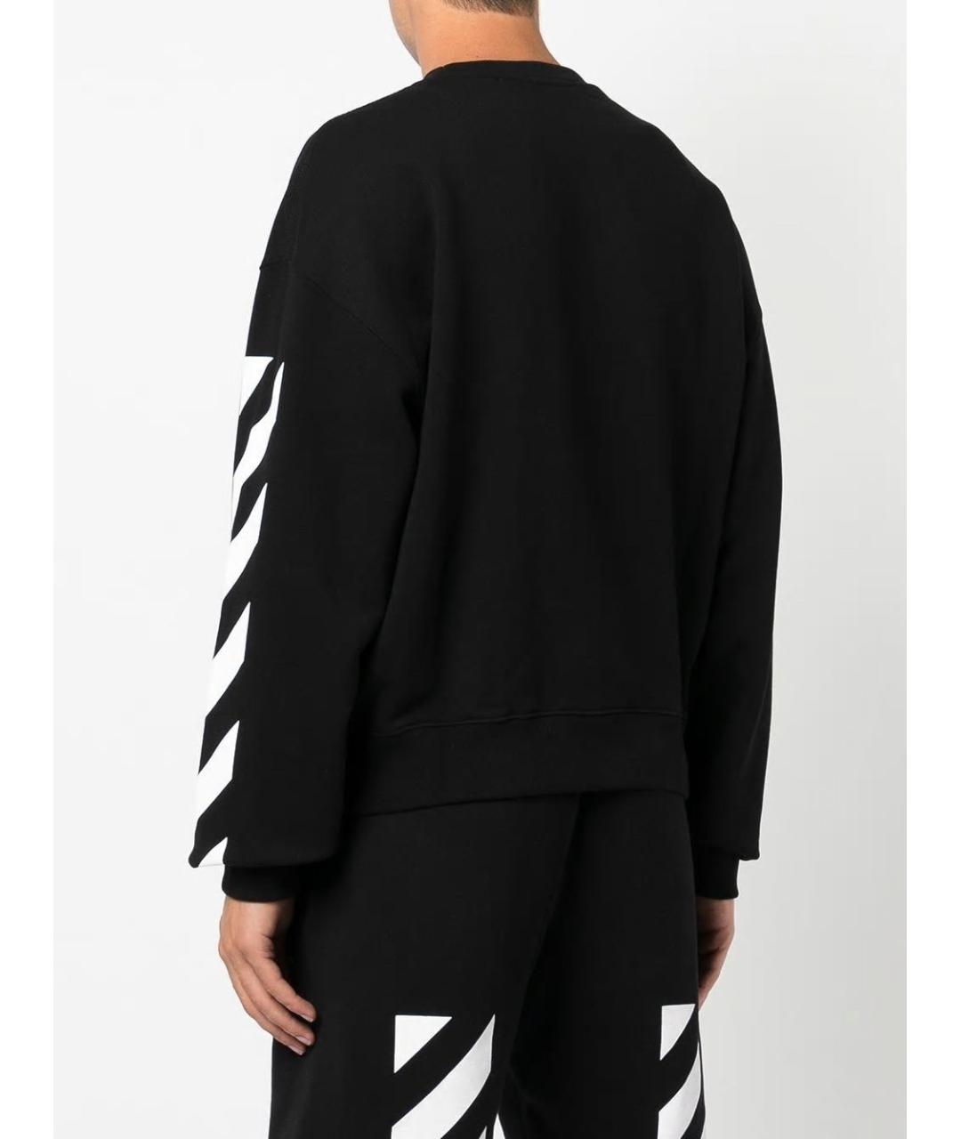 OFF-WHITE Черный хлопковый джемпер / свитер, фото 4