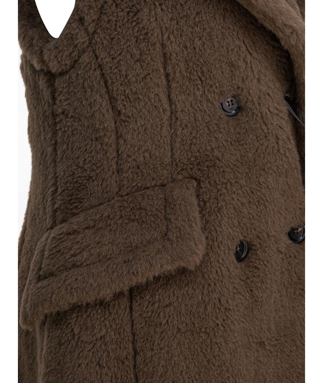 MAX MARA Коричневый шерстяной жилет, фото 4