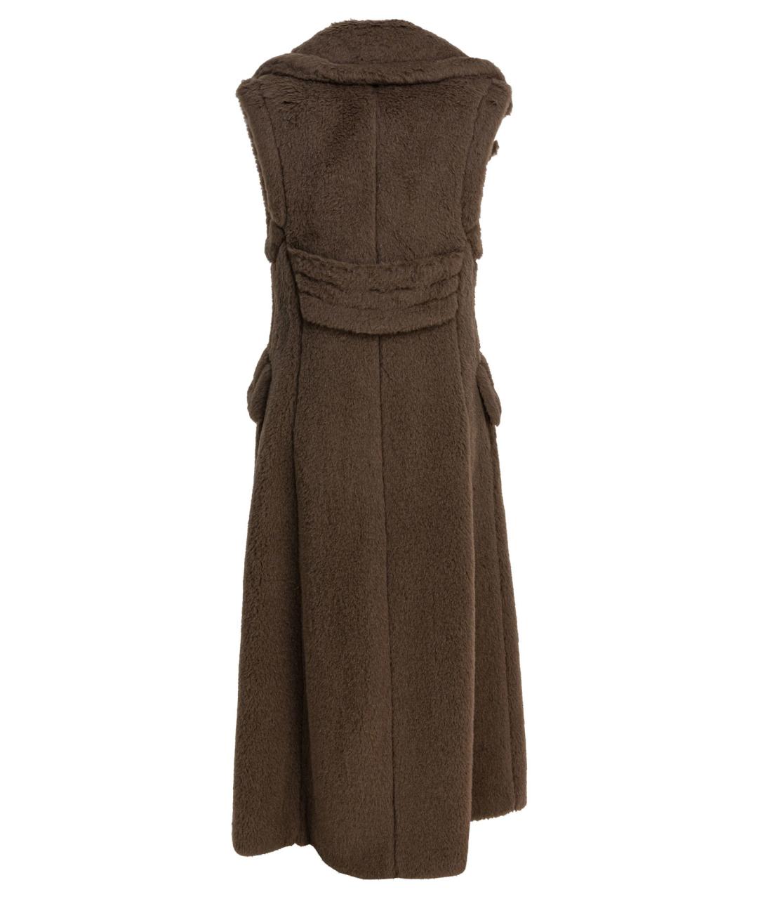 MAX MARA Коричневый шерстяной жилет, фото 2