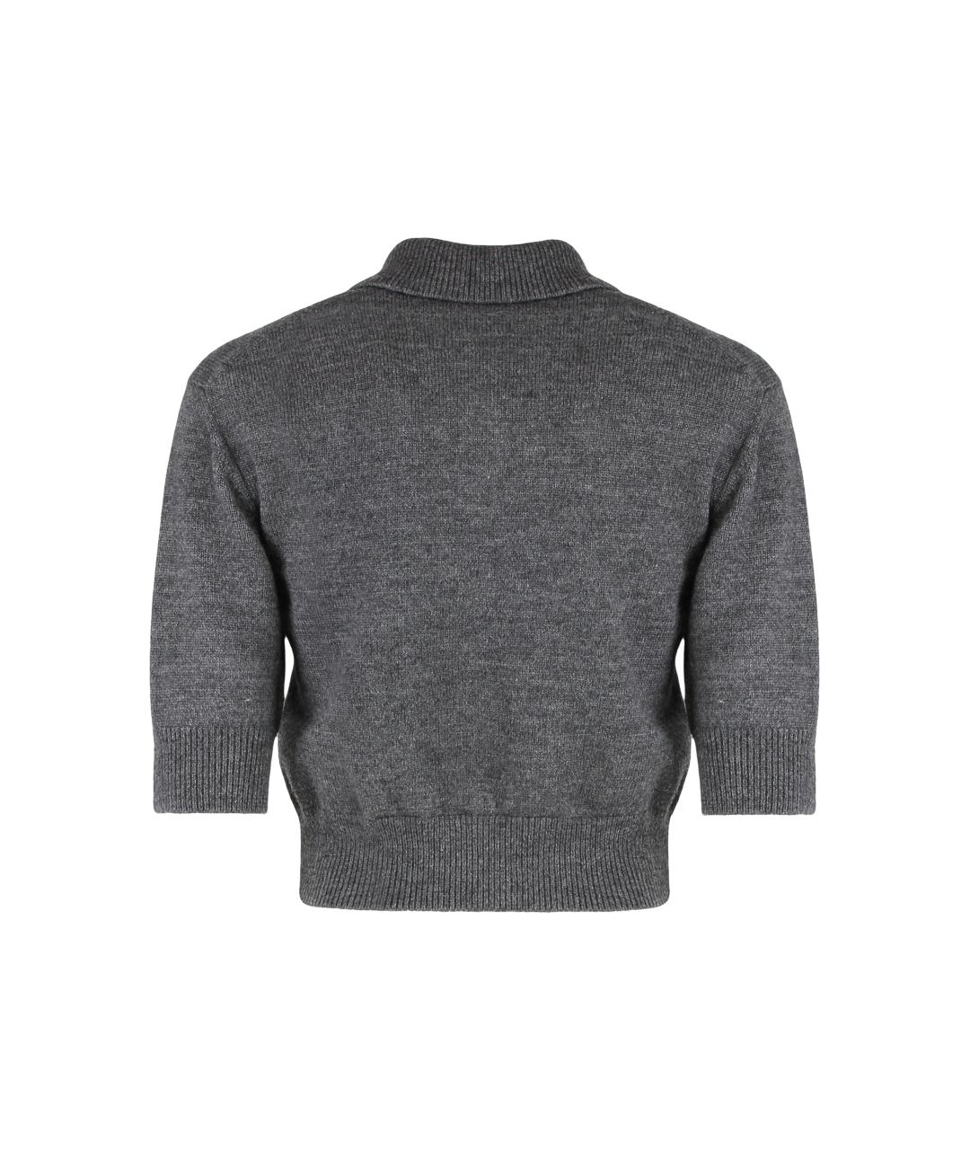 GIVENCHY Серая шерстяная футболка, фото 2