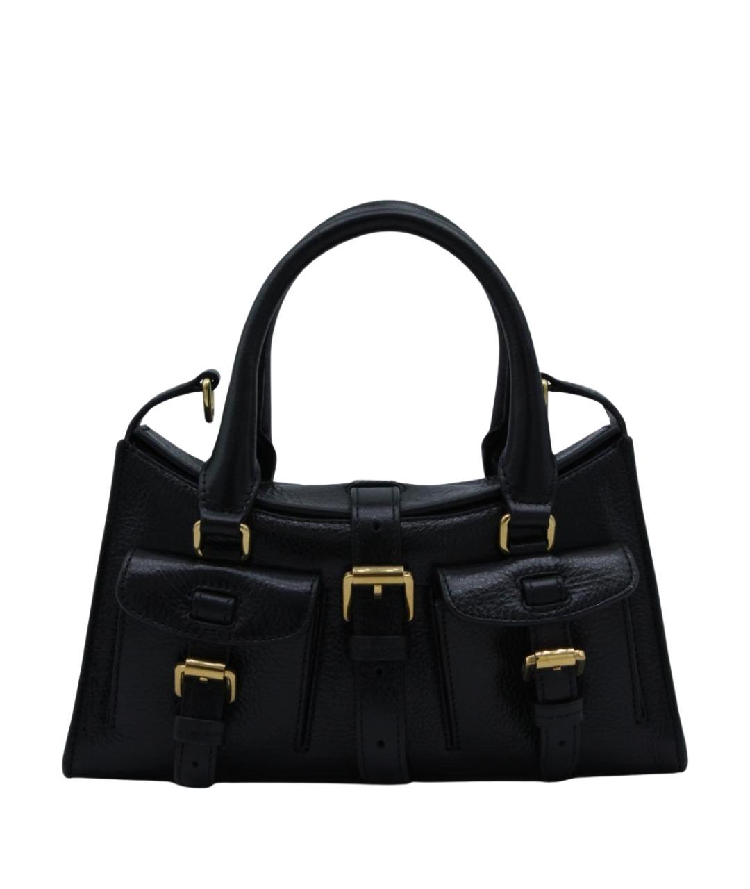 MULBERRY Черная кожаная сумка тоут, фото 1