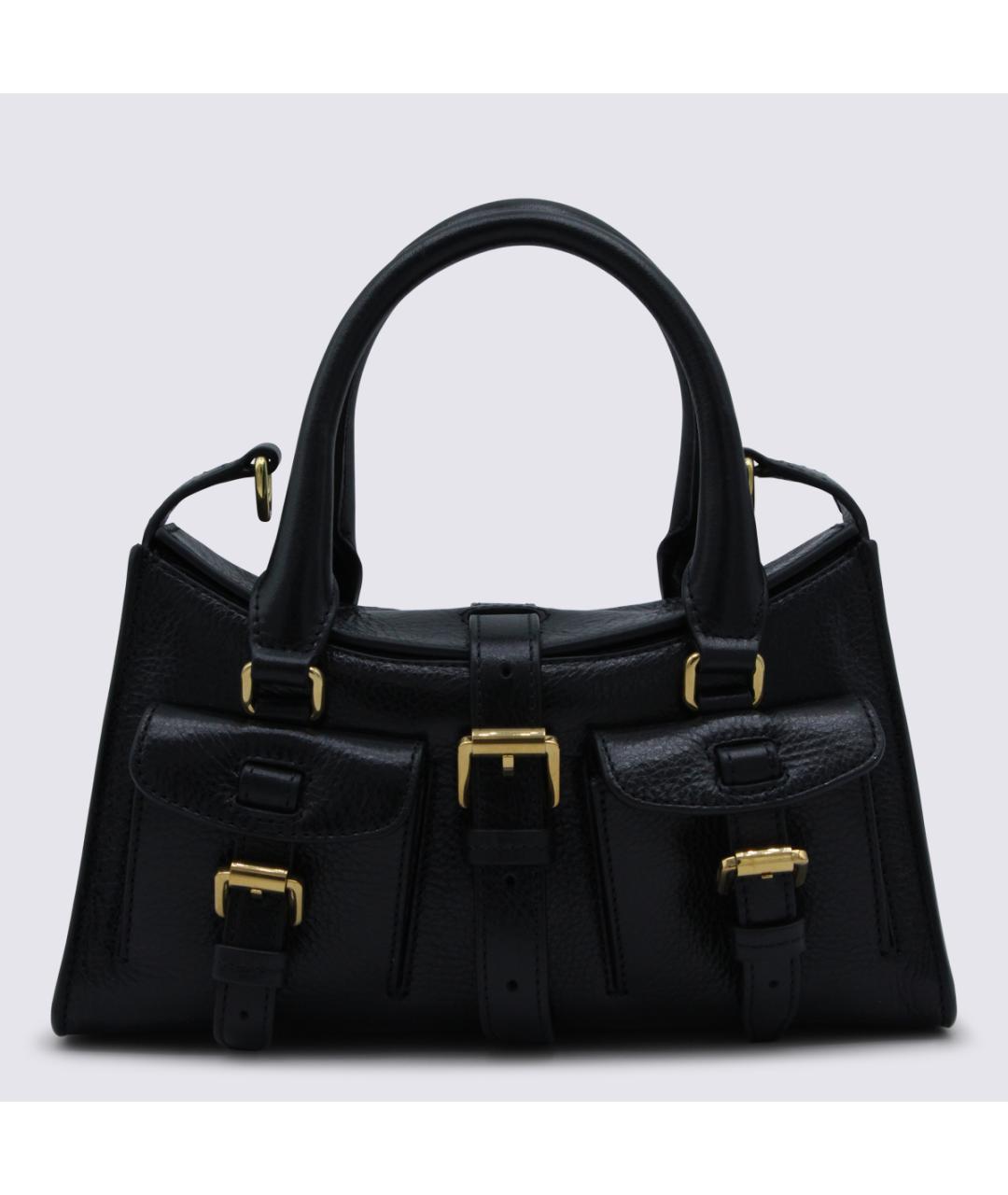 MULBERRY Черная кожаная сумка тоут, фото 5