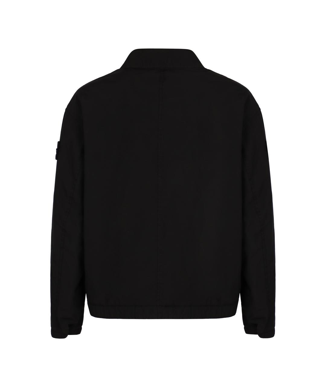 STONE ISLAND Черная полиэстеровая куртка, фото 2